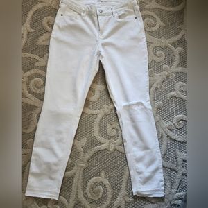 Old Navy Rockstar super skinny white jeans size 10